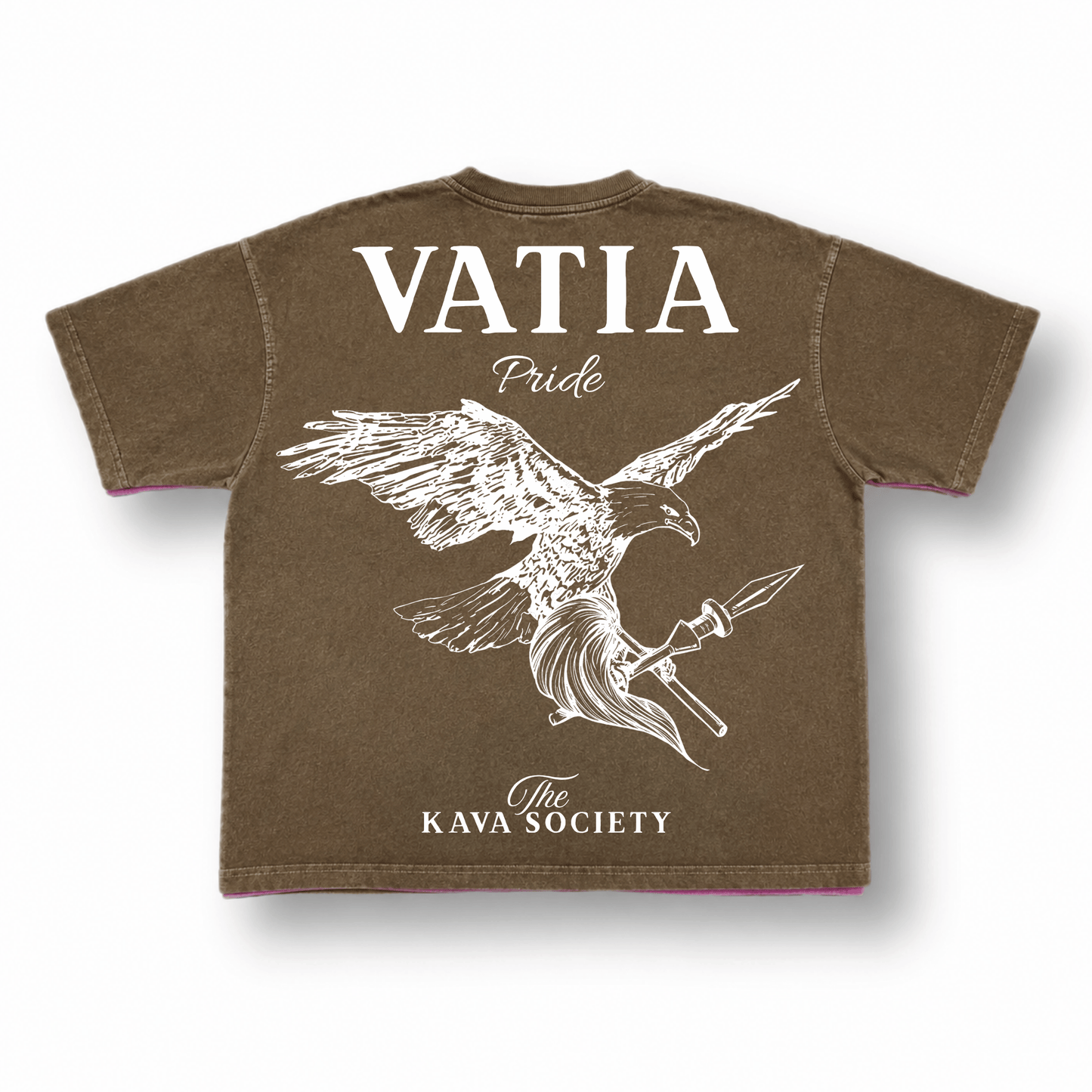 Washed Brown Vintage Box T (Village Line)