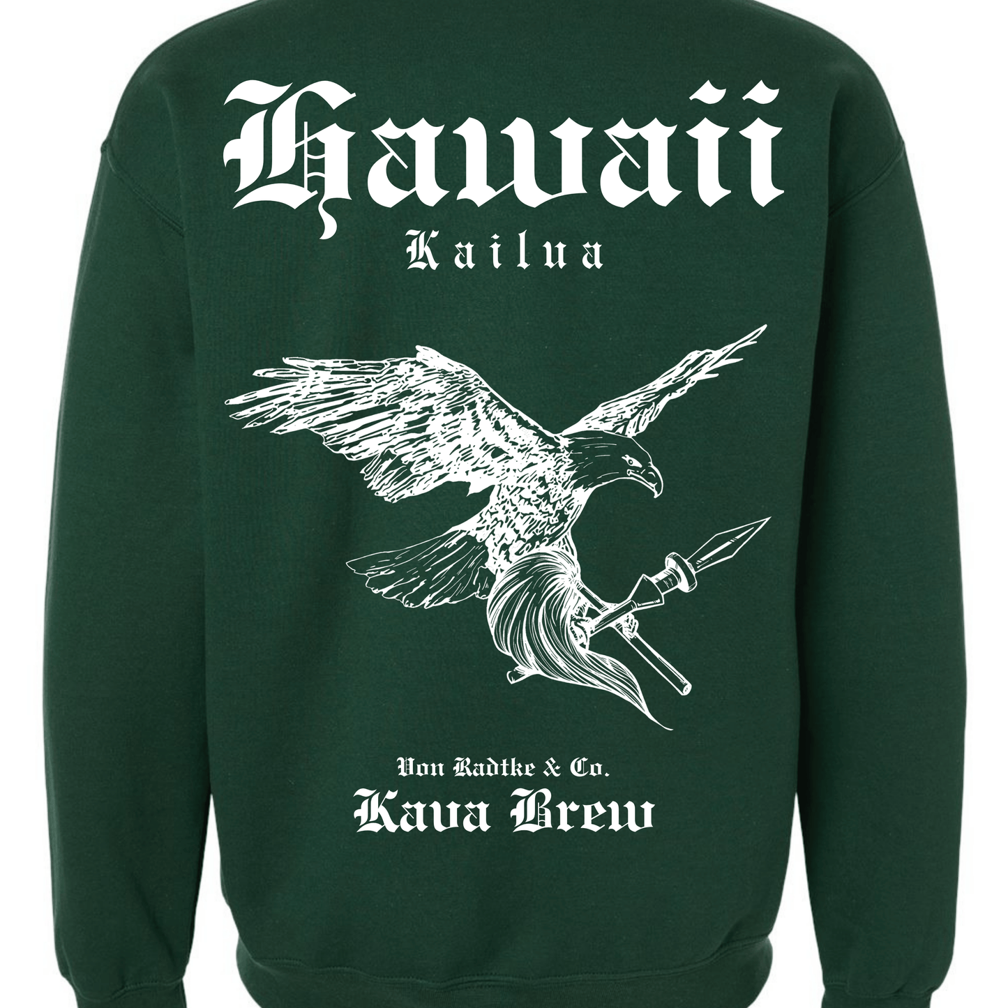 Hawaii Cities - Green Crewneck