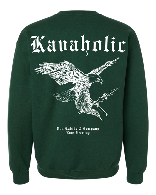 Kavaholic Crewneck (White on Green) - PRE ORDER