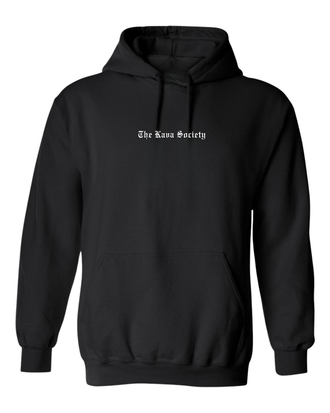 Kava Society Hoodie (White on Black) - PRE ORDER