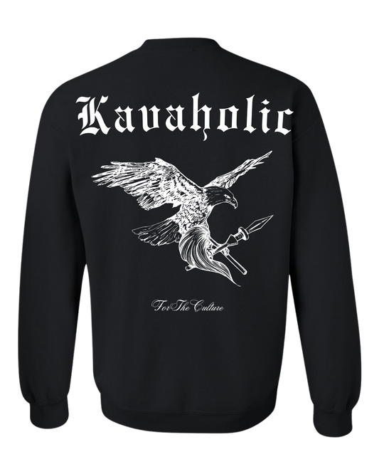 Kavaholic Crewneck (White on Black) - PRE ORDER