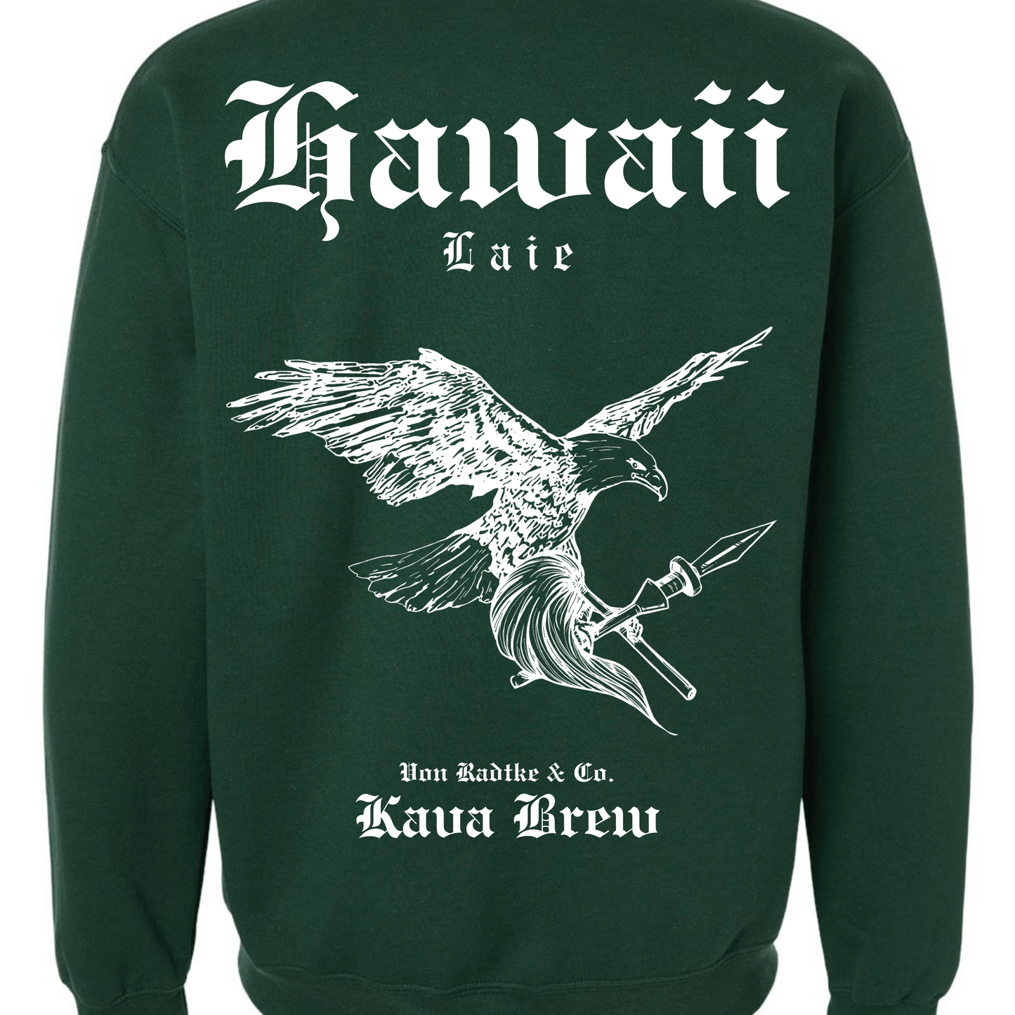 Hawaii Cities - Green Crewneck