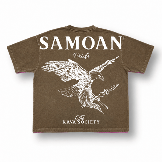 Washed Brown Vintage Box T (Village Line)