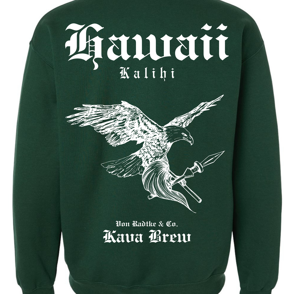 Hawaii Cities - Green Crewneck