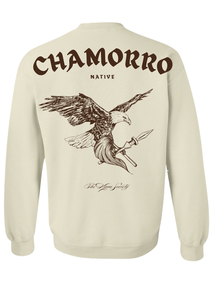 Chamorro Crewneck (Brown on Tan) - PRE ORDER