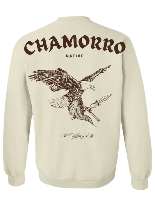 Chamorro Crewneck (Brown on Tan) - PRE ORDER