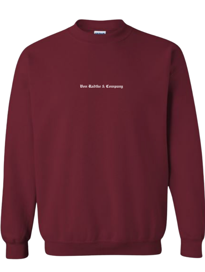 Faga'alu Crewneck (White on Burgundy)- PRE ORDER
