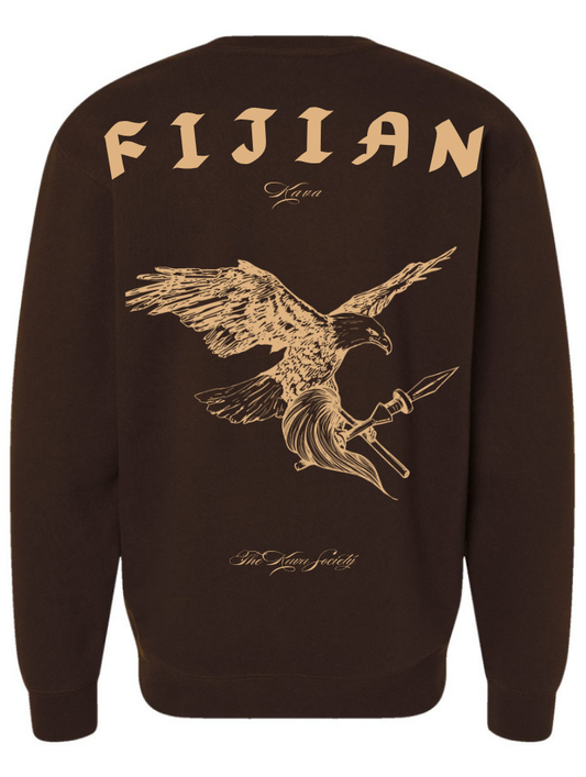 Fijian Crewneck (Tan on Brown) - PRE ORDER