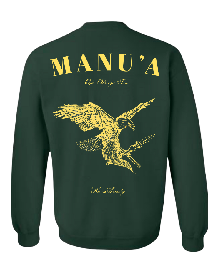 Manu'a Crewneck (Yellow on Green) - PRE ORDER