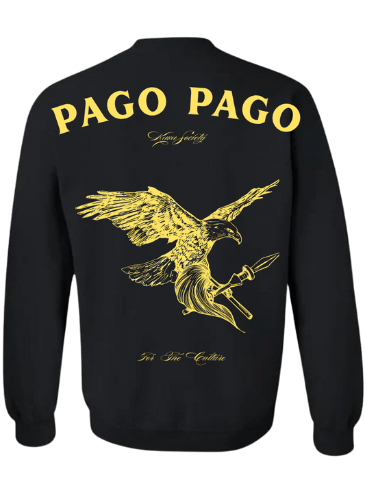 Pago Pago Crewneck (Yellow on Black) - PRE ORDER